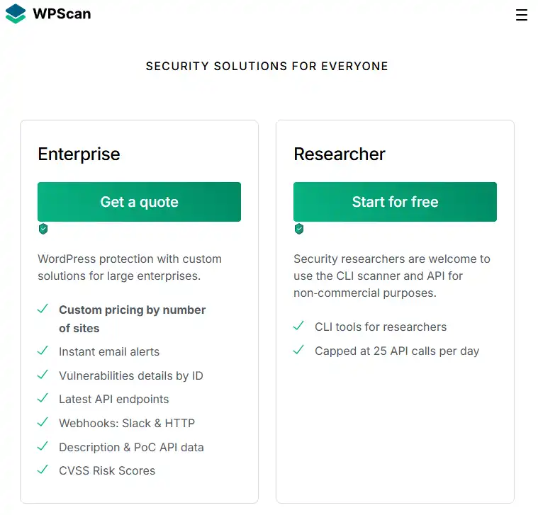 WPScan公式サイト