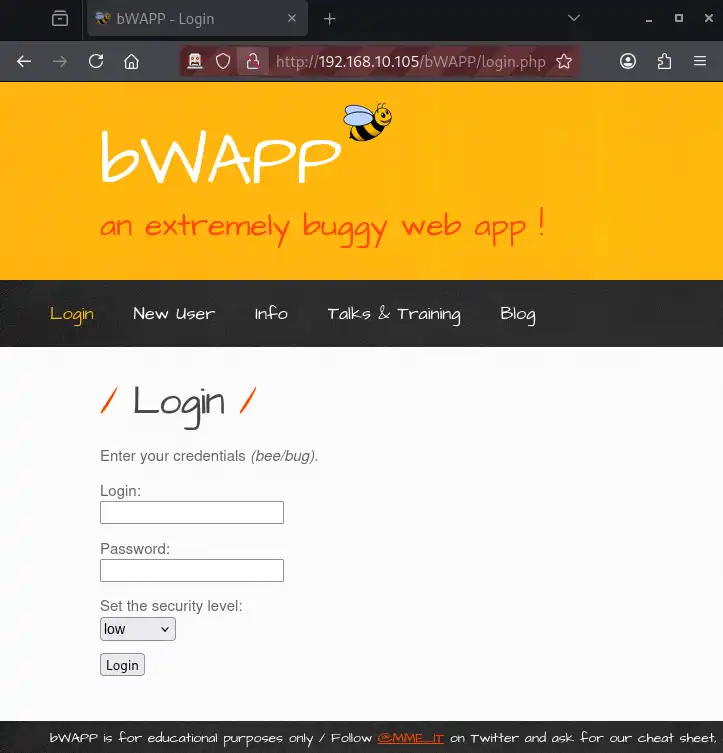 ZAPと自動連携したブラウザが起動する