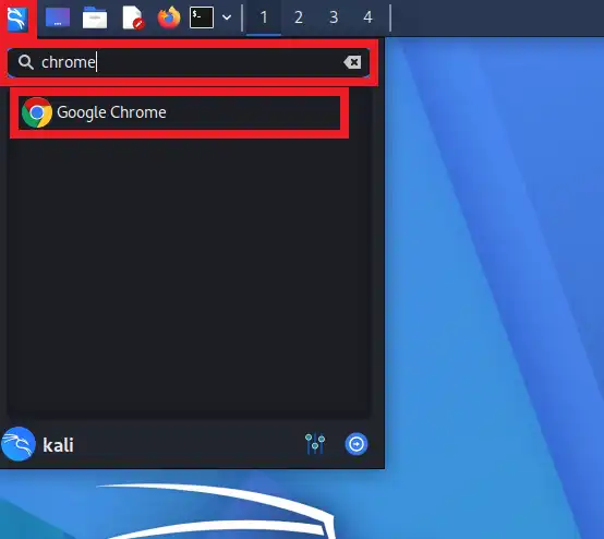 Google Chromeを起動