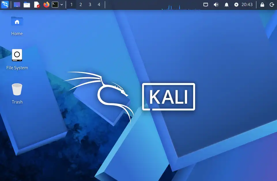 Kali Linux 2026.1のデスクトップUI