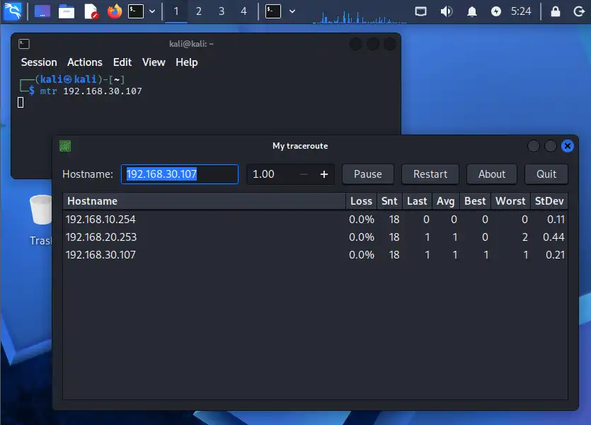 別ウィンドウでmtrのGUI画面が起動